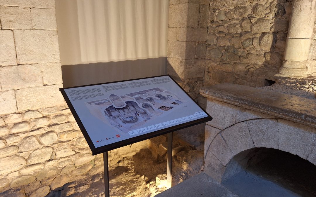 Renovació dels plafons dels Banys Àrabs amb un dibuix d’en Jordi Sagrera